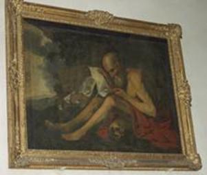 Tableau de St Jérôme, protecteur de la confrérie